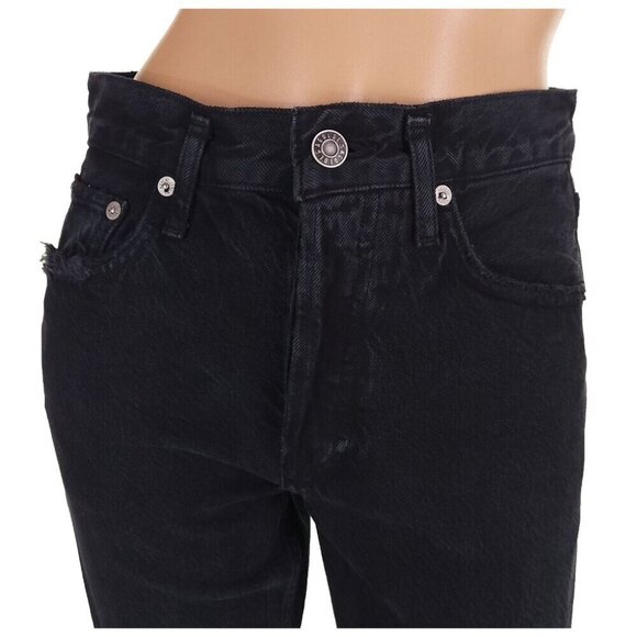 AGOLDE Jamie High Rise Classic Jeans Size 24 XXS Womens Black Compass $168 - Picture 4 of 15